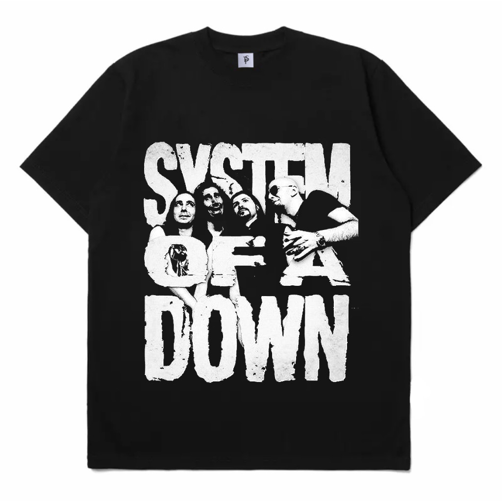 Lemanismll Kaos Oversize System Of A Down | T-Shirt Rock Metal Band | Kaos Vintage Musik