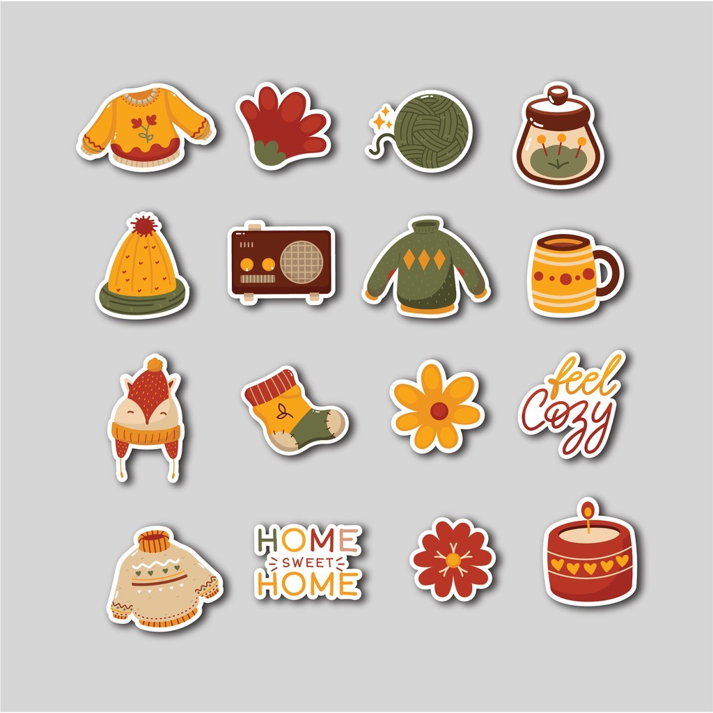 

Sticker Pack Warm Autumn | Sticker Tumblr | Stiker Laptop Koper Helm