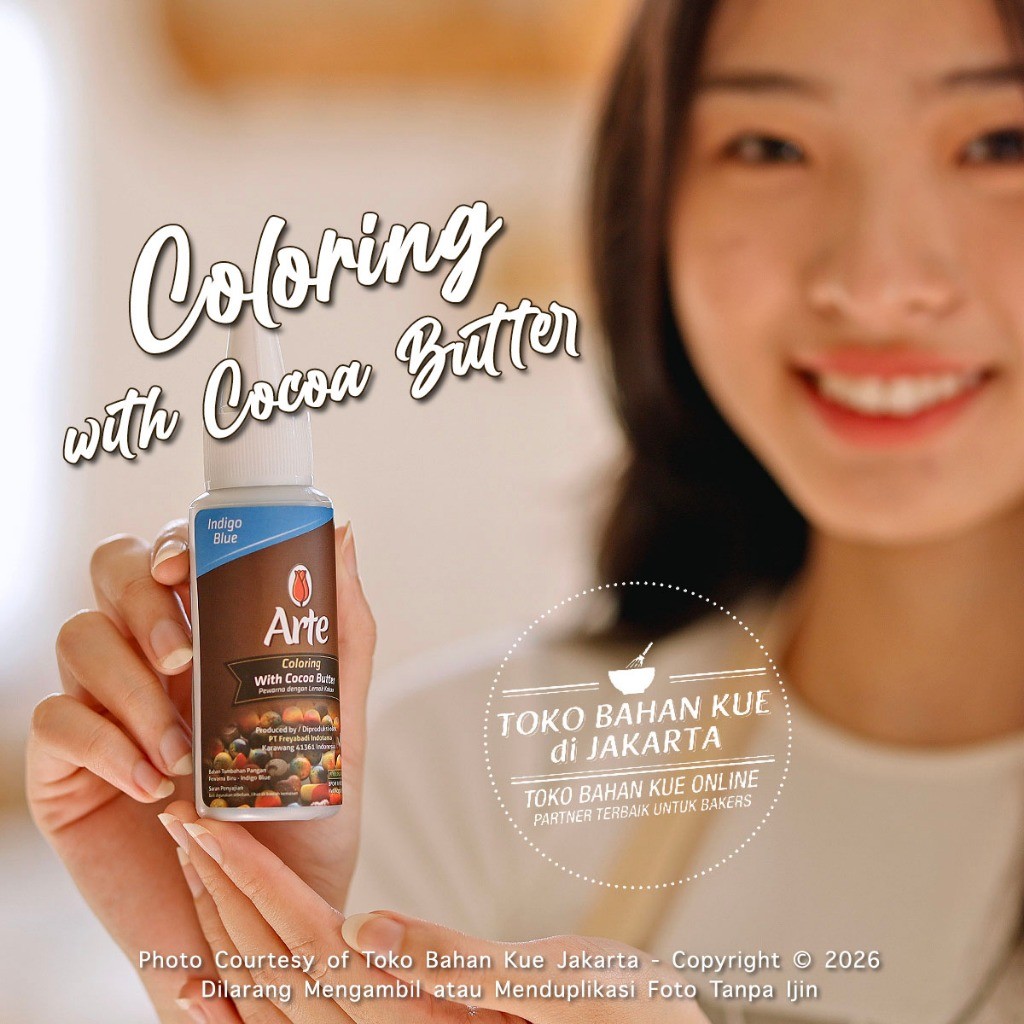 

Tulip ARTE Chocolate Coloring INDIGO BLUE Cocoa Butter Pewarna BIRU