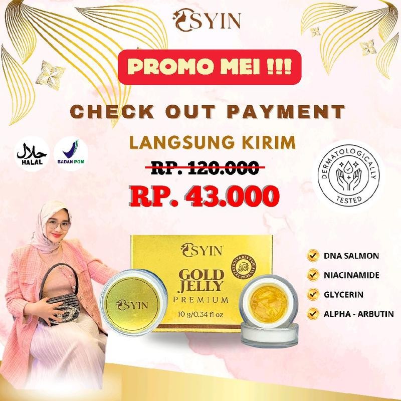 

(LANGSUNG KIRIM) Osyin Glow Premium Gold Booster Dna Salmon 10Gr