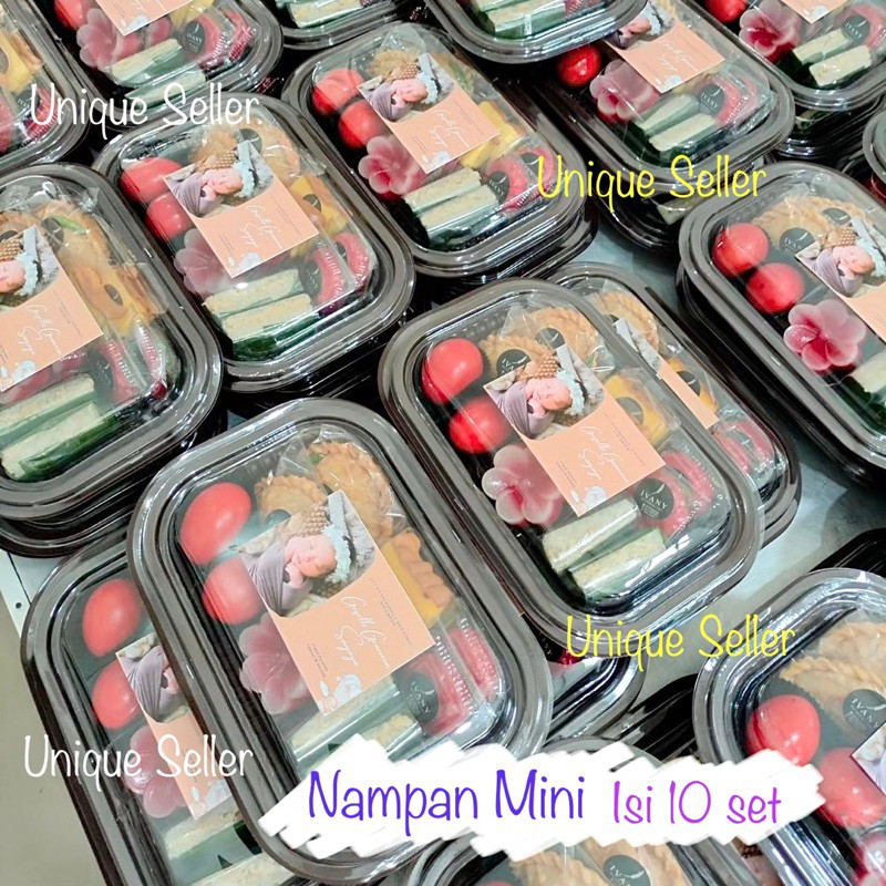 [Isi10] Nampan Plastik Mini Kecil S Nampan Mika Snack Jajan Hantaran Lamaran Tunangan Nikah Kawin