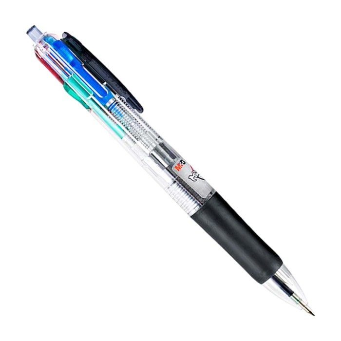 

Pulpen 4 warna 0.7mm Ballpoint Barell M&G ABP80371 Multifunction In 1