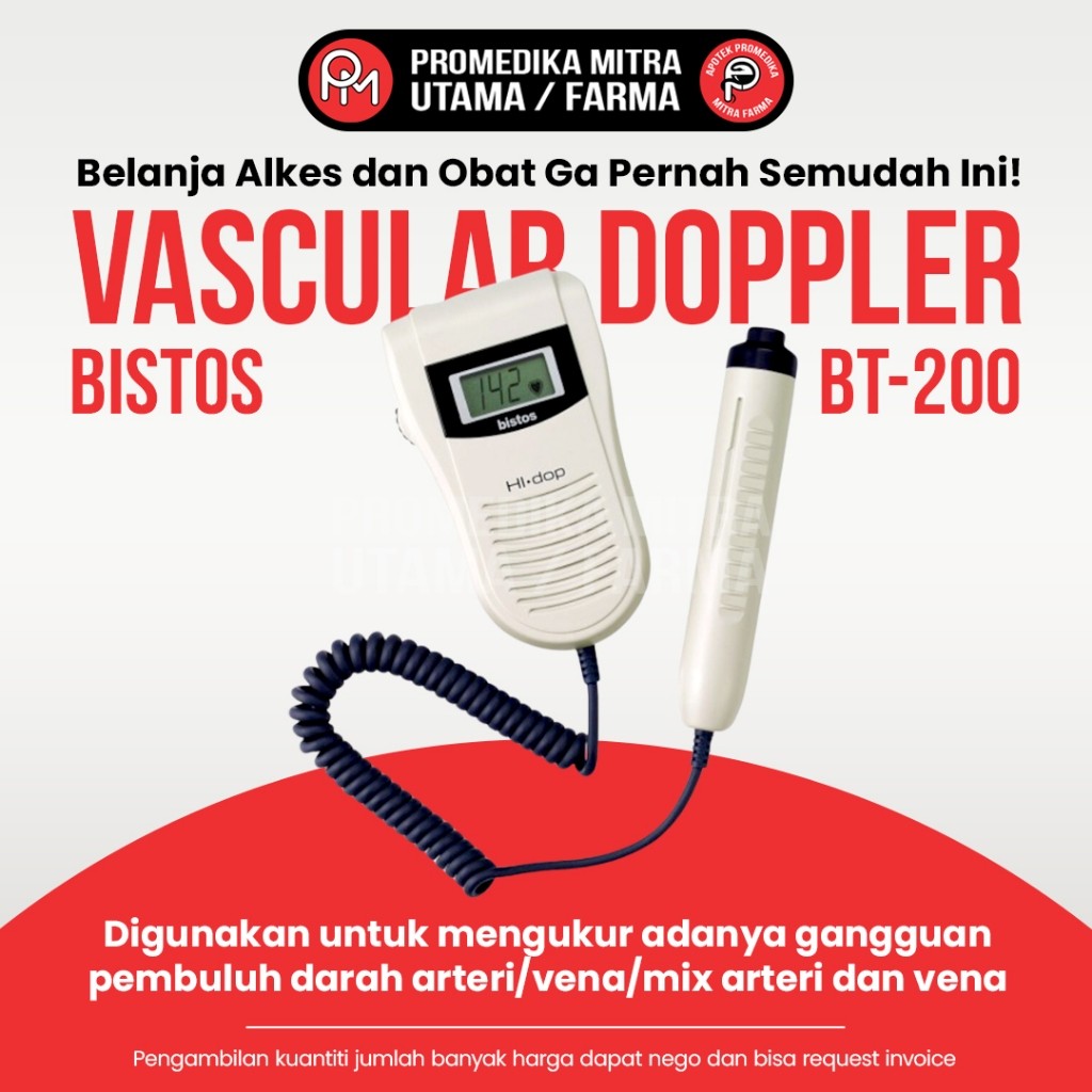 Hi-dop BT-200 V Doppler Dopler Vascular Vescular Pembuluh Darah Bistos