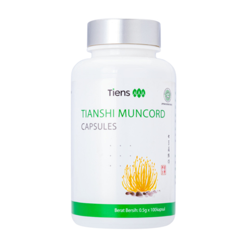 [ECER 1 KAPSUL] TIENS MUNCORD KAPSUL ORIGINAL SEGEL 1 BOTOL