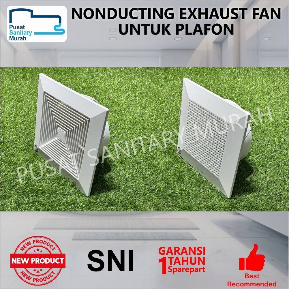 EXHAUST FAN/HEXOS PLAFON NONDUCTING SIUONHATA | SIZE 30X30CM | POWER 30W