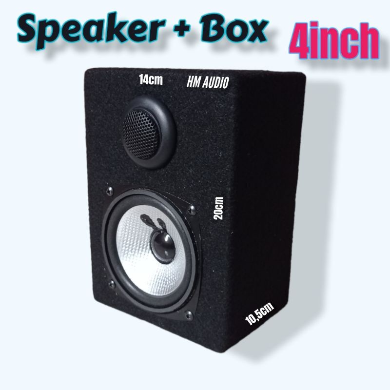 Speaker 4 inch + tweter + BoxCO