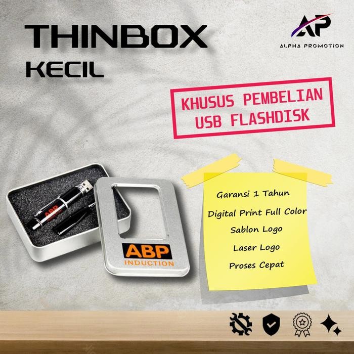 

Packaging Metal Thin Box Kecil - Souvenir USB