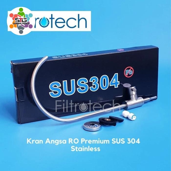 Faucet Filter RO Keran Angsa Stainless SUS 304 Premium Keran