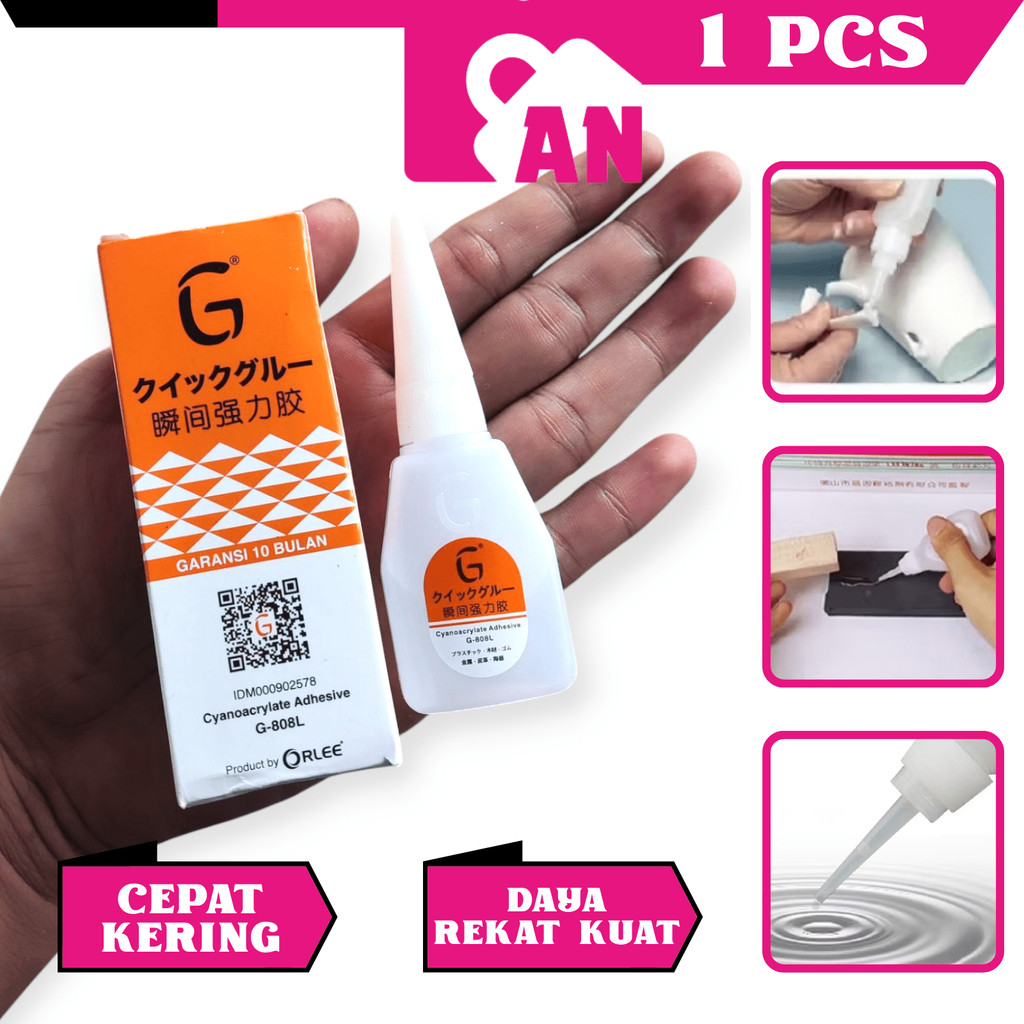 

1PCS Lem G Korea Orlee Glee Power Glue Super Lengket Lem Cair Perekat Plastik Besi Karet Serbaguna A013