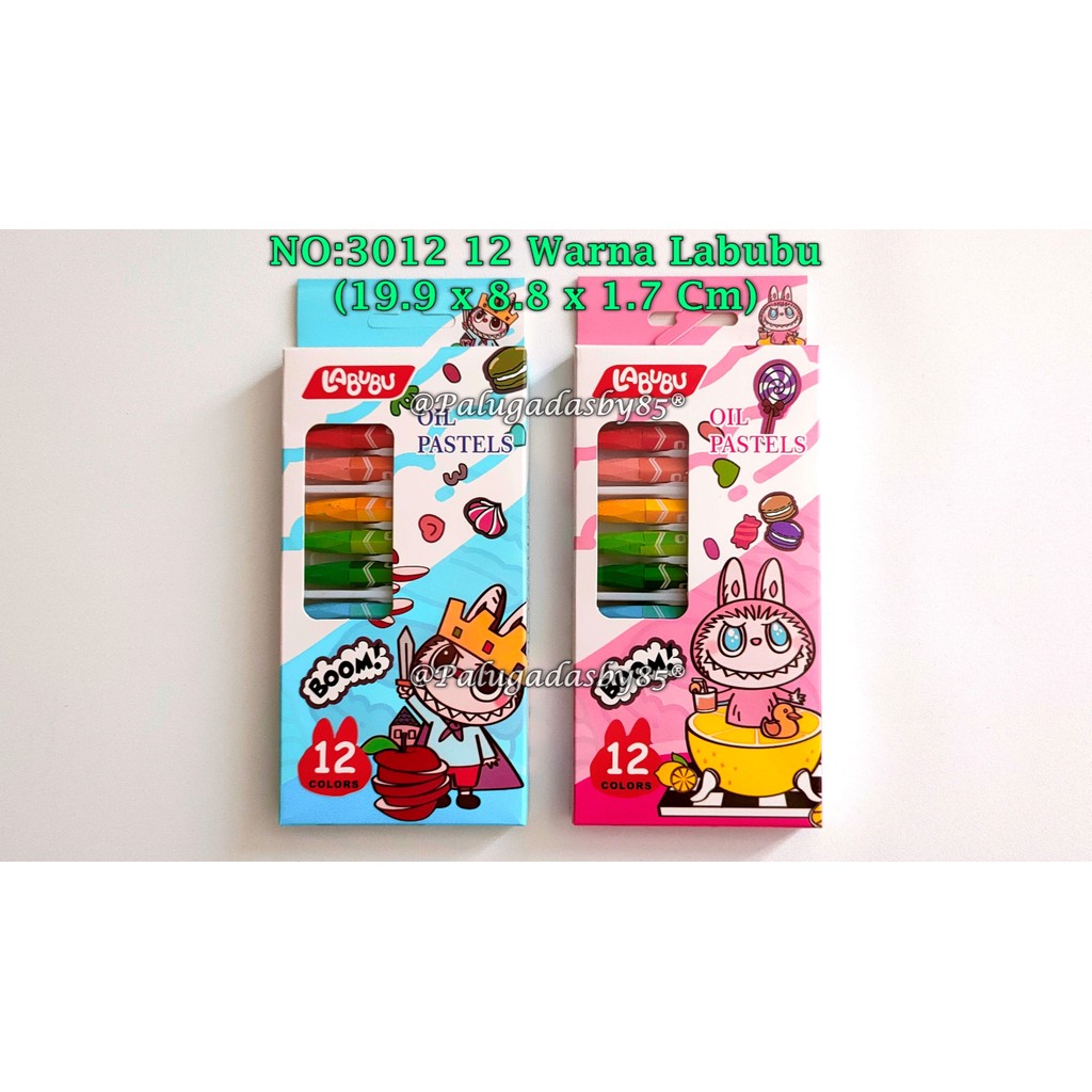 

(1 Set Isi 12 Warna) Crayon Labubu 3012 12 Warna / Crayon 12 Warna Labubu / Crayon GXIMP NO.3012
