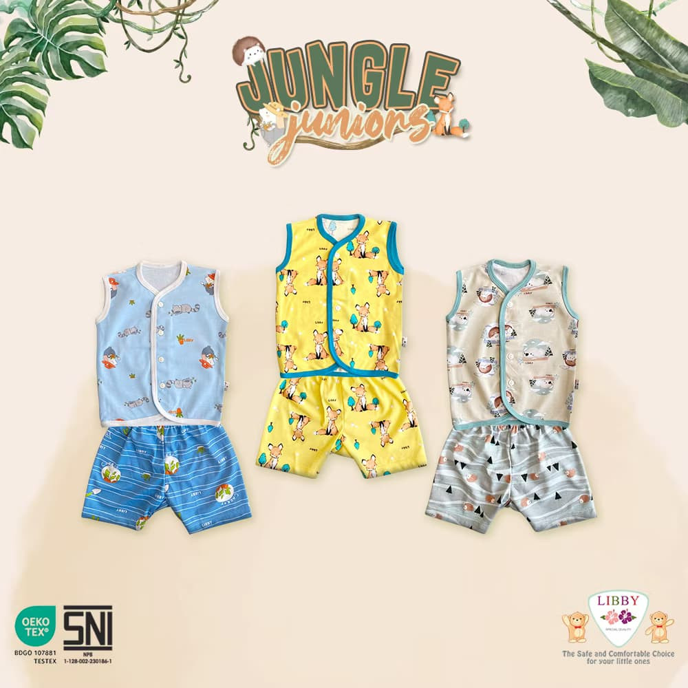 LIBBY - SET BAJU KUNTUNG CELANA PENDEK JUNGLE JUNIOR HC-L