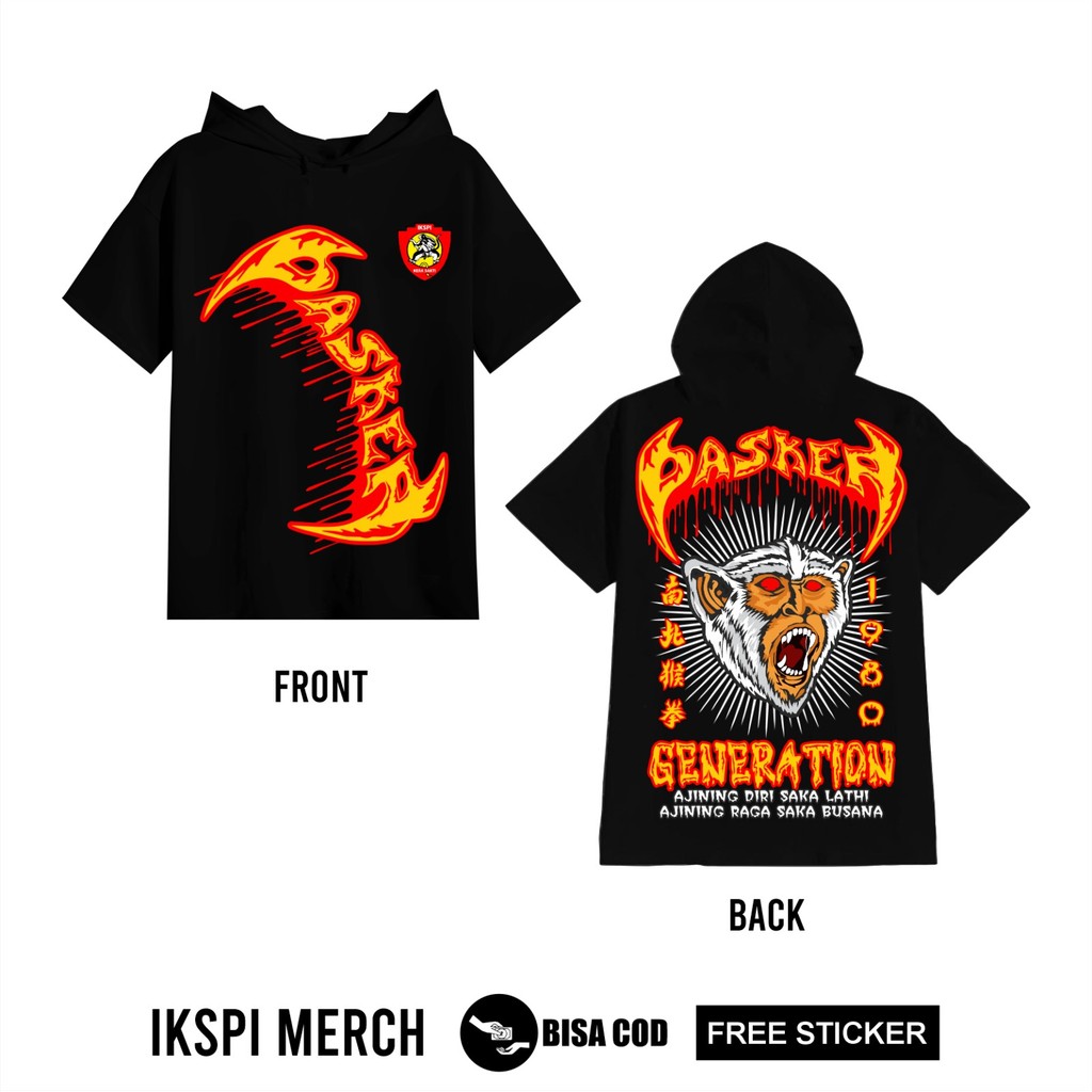 Ts Hoodie IKSPI Kera Sakti 1980 Pasker Generation Ajining Diri Saka Lathi Ajining Raga Saka Busana D