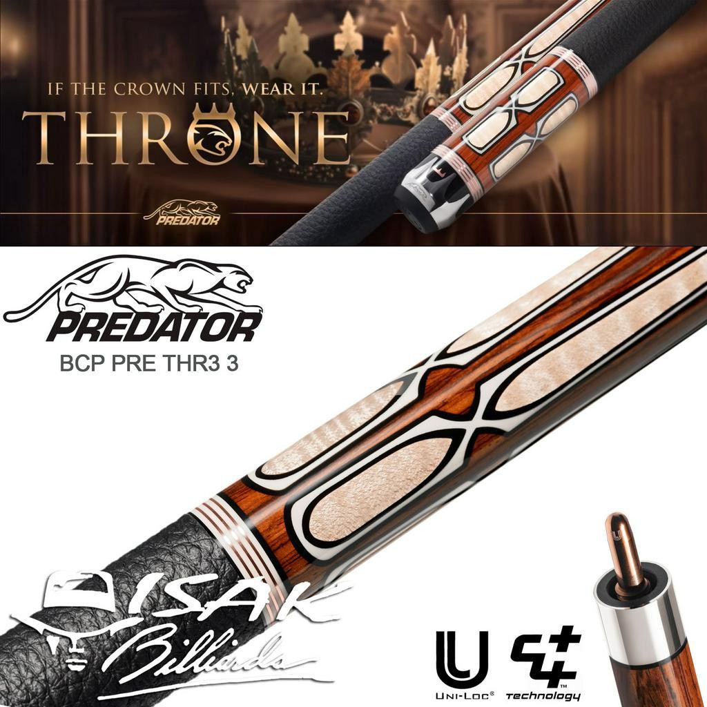 Predator Cue Throne3 3 - Low Deflection Billiard Stick Biliar Stik Ori CO