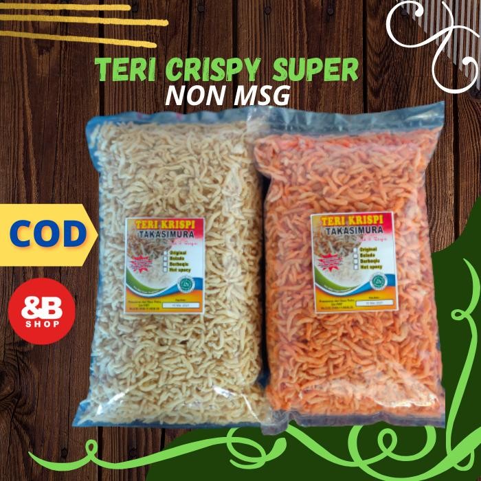 

ikan teri Crispy krispi kualitas super camilan madura 500 gram - Original, 500 gram super