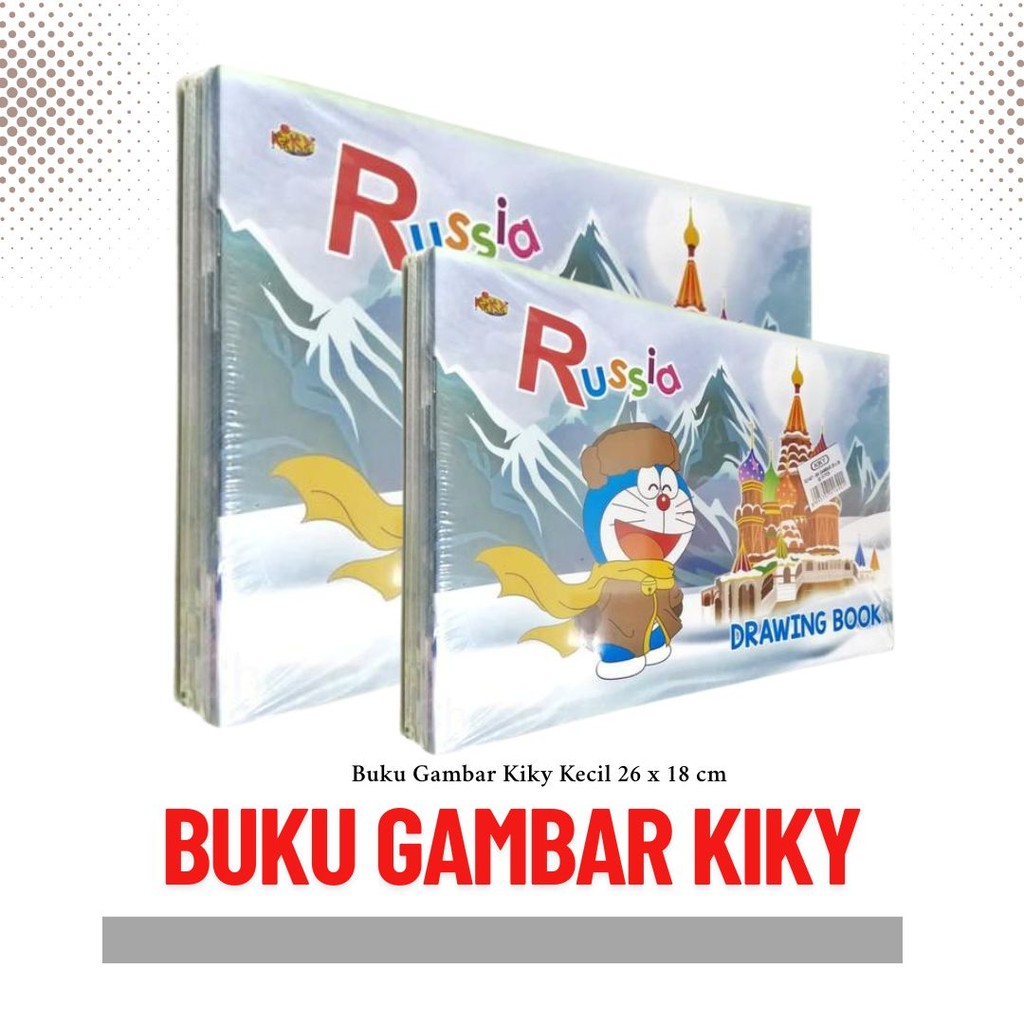 

Buku Gambar Kiky Kecil 26 x 18 cm Drawing Book Tanggung - Satuan
