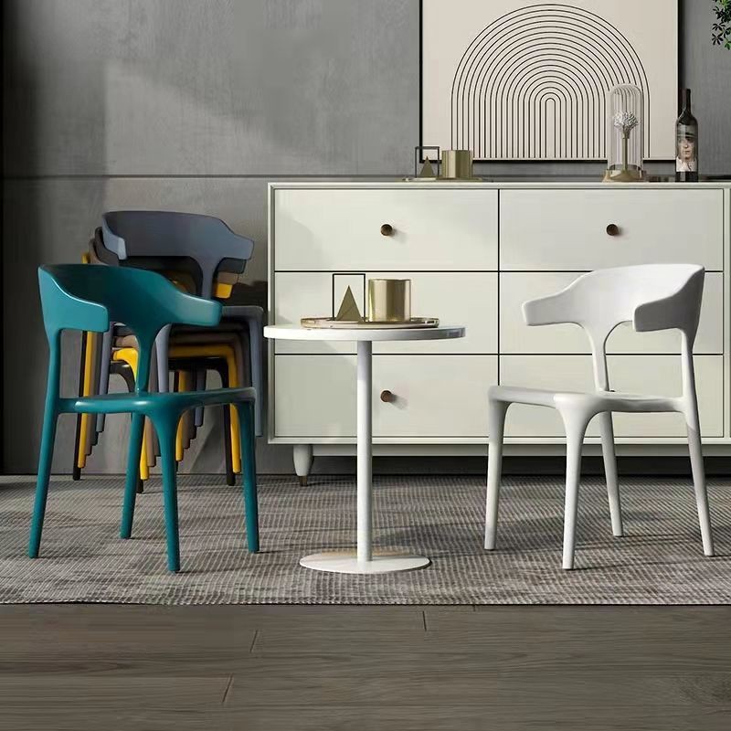 KAMEJING 4 pcs Kursi Makan Kafe Kursi Permen Kursi Restoran Kursi Taman Luar Ruangan Kursi Plastik K