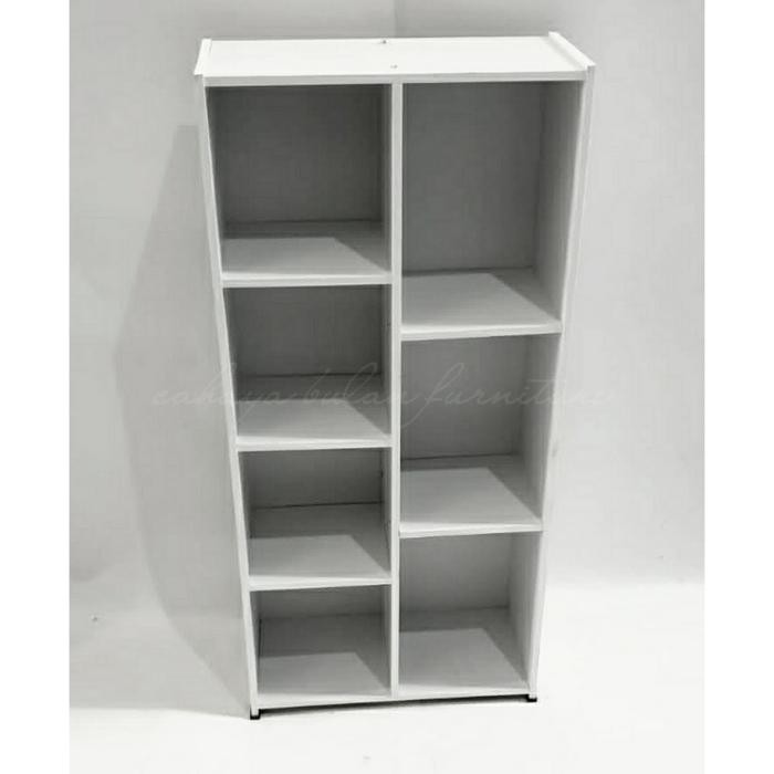 RAK SERBAGUNA / DISPLAY / BUKU / PAJANGAN 7 SUSUN TANPA PINTU PUTIH OLYMPIC FURNITURE - OLYMPIC