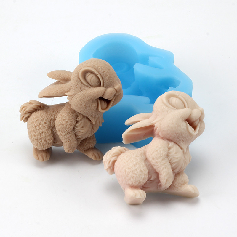 

Boowan Nicole Silicone Soap Mold Rabbit Shape Resin Mould Handmade Bunny Candle Soap Making Supplies