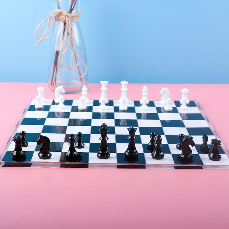 

International Chess checkerboard Resin Silicone Mould Crystal Epoxy handmade Chess Jewelry Accessories pendant Silicone molds