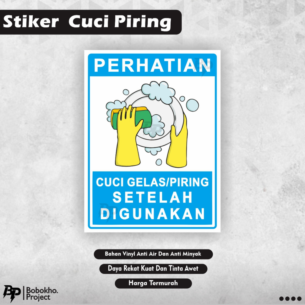 

Stiker Cuci Piring / Cuci Piring Gelas Setelah Dipakai / Stiker Cuci Gelas / Stiker Cuci Sendok Garpu