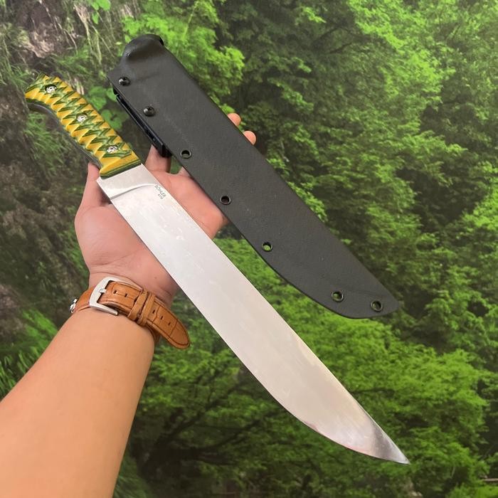 pisau golsem qurban daging pisau potong hewan qurban baja bohler serbaguna 008