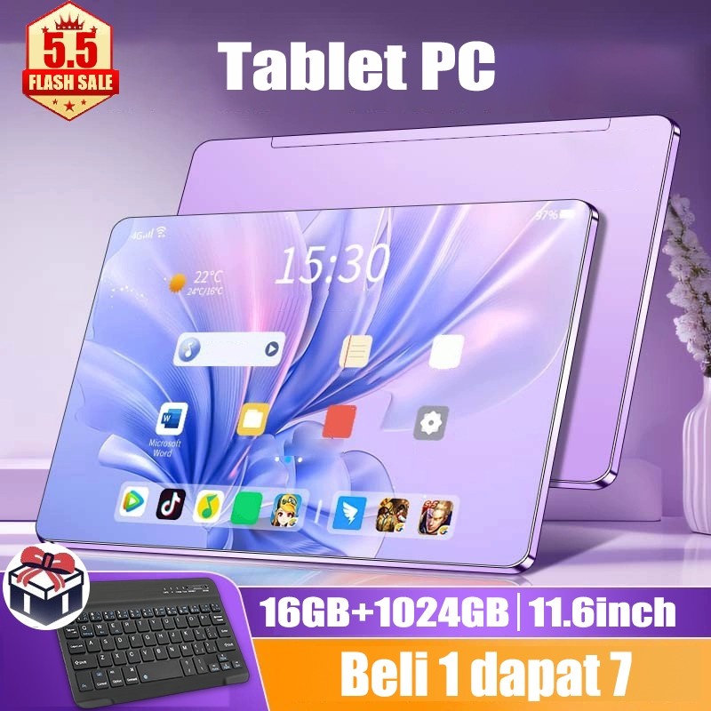 【BISA COD】YIYO Tablet PC Tablet Android Baru RAM 16GB + 1024GB 5G Wifi Tablet  Cuci Gudang Harga Tab