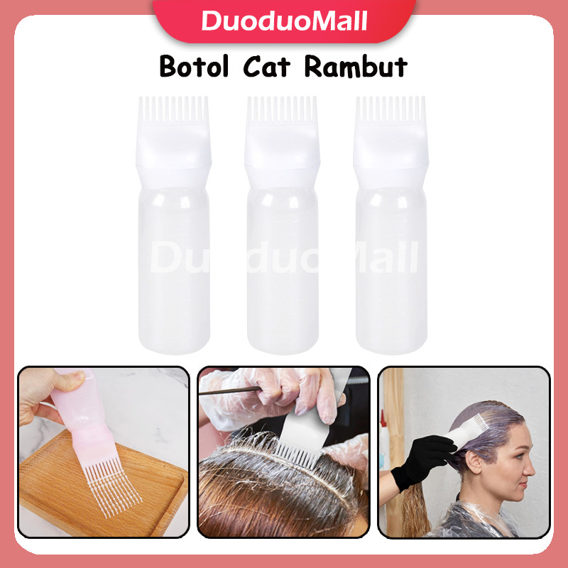 Botol Cat Rambut / Botol Sisir Salon / Sisir Cat Rambut /Alat Semir Rambut