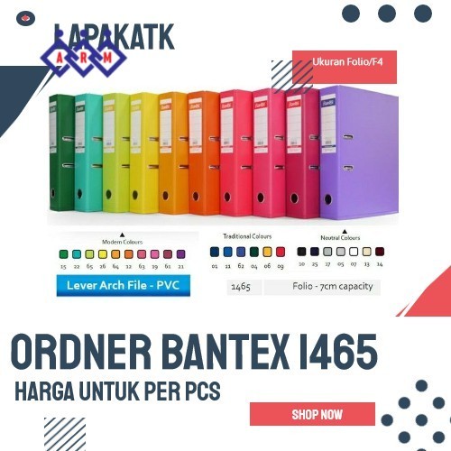 

BANTEX ORDNER F4 1465 / ORDNER FOLIO BANTEX PUNGGUNG 7 CM + Best Seller