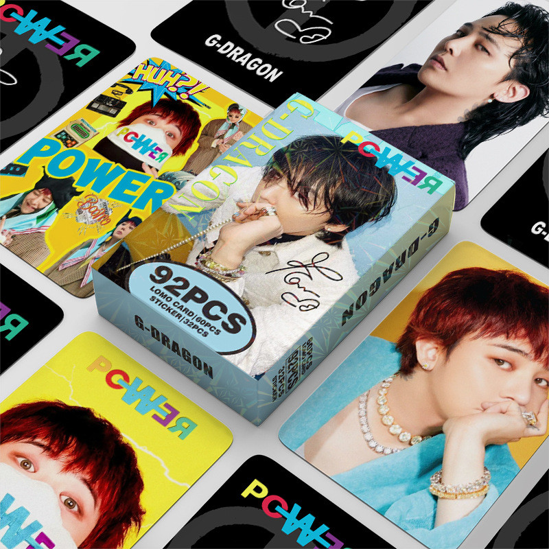

92Pcs/Set BIGBANG Idol Boy Group New Series Lomo Cards G-DRAGON TAEYANG DAESUNG HD Printd Photocards And Sticker Fans Gift