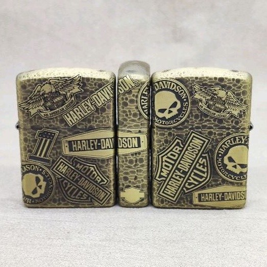 Zippo Armor Harley Davidson Logo Emblem 5-Side Original