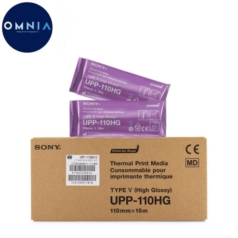 

KAYDEN STORE Sony UPP -110HG Kertas USG Roll Paper Type V High Glossy 110mm X 18M