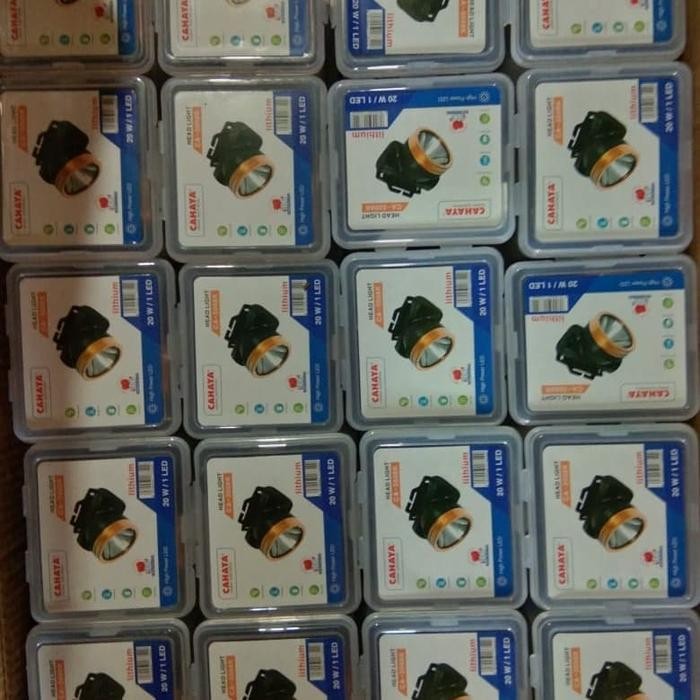 senter kepala LED CAHAYA warna kuning