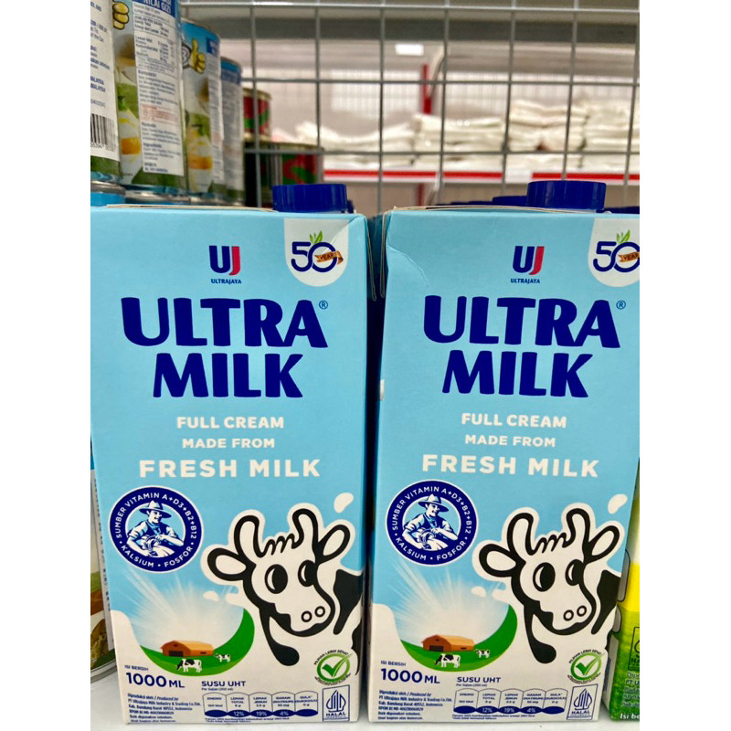 

Susu Ultra plain 1000Ml