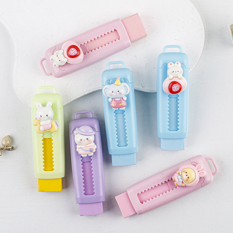 

COD PENGHAPUS MEKANIK MOTIF KARTUN JEPANG LUCU / PENGHAPUS SLIDE MOTIF KARTUN