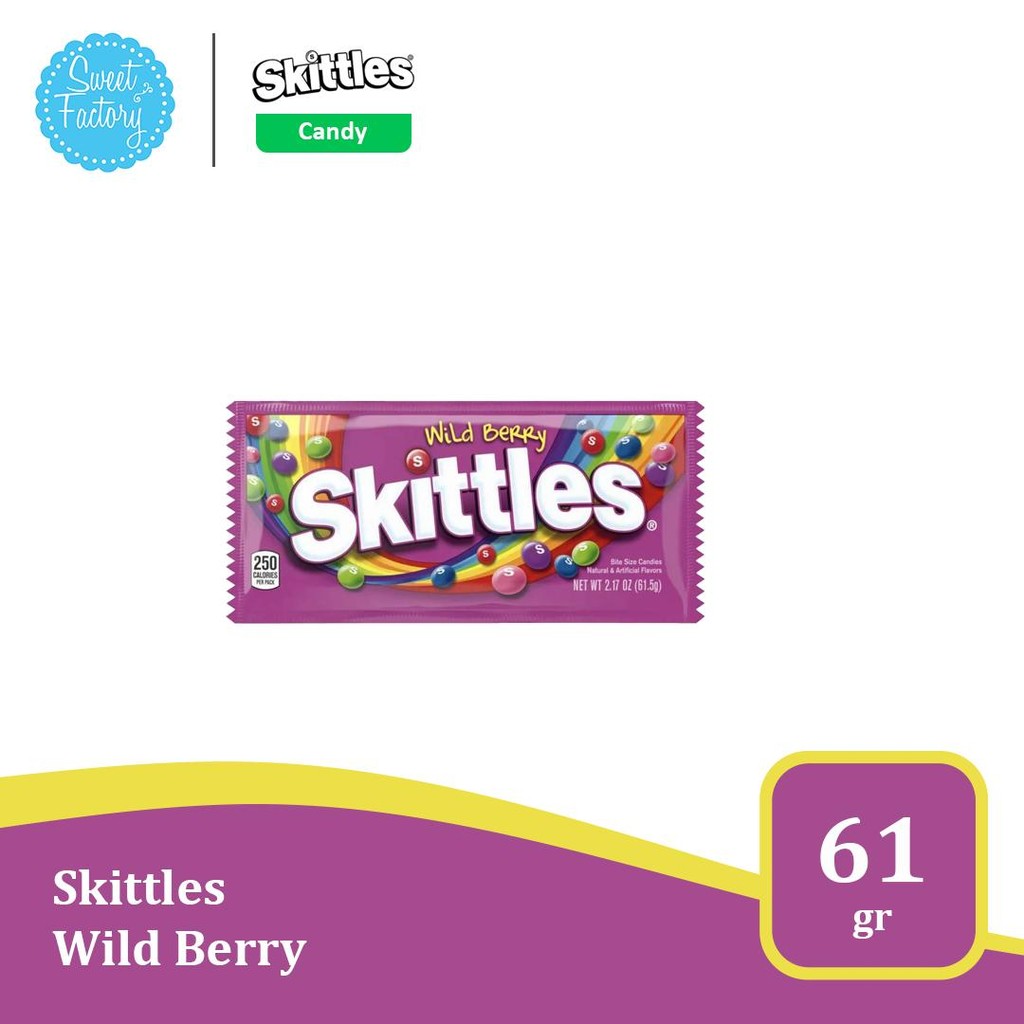 

Skittles Wild Berries 2.17oz - Permen Beraneka Rasa Buah