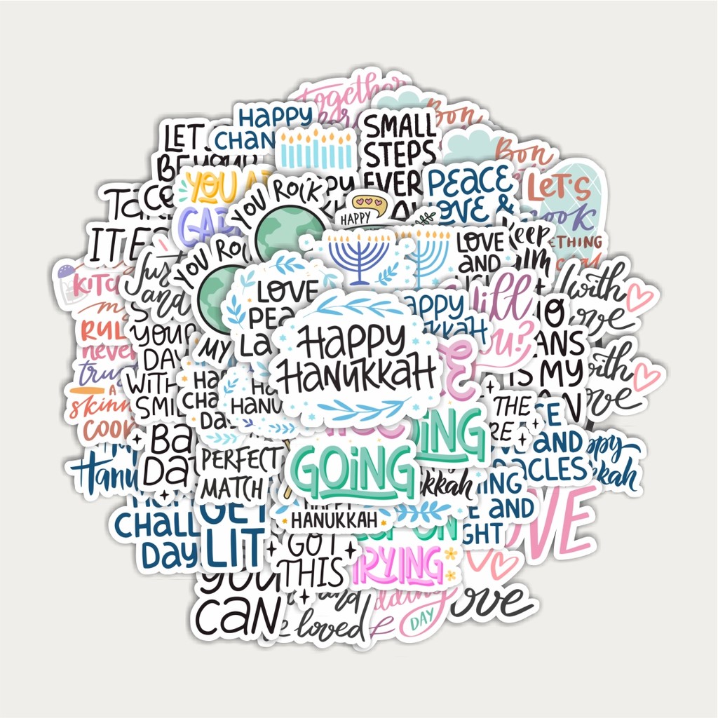 

Sticker Pack Stiker Phrases Bahasa Inggris | Sticker TUMBLR | Stiker LAPTOP KOPER HELM