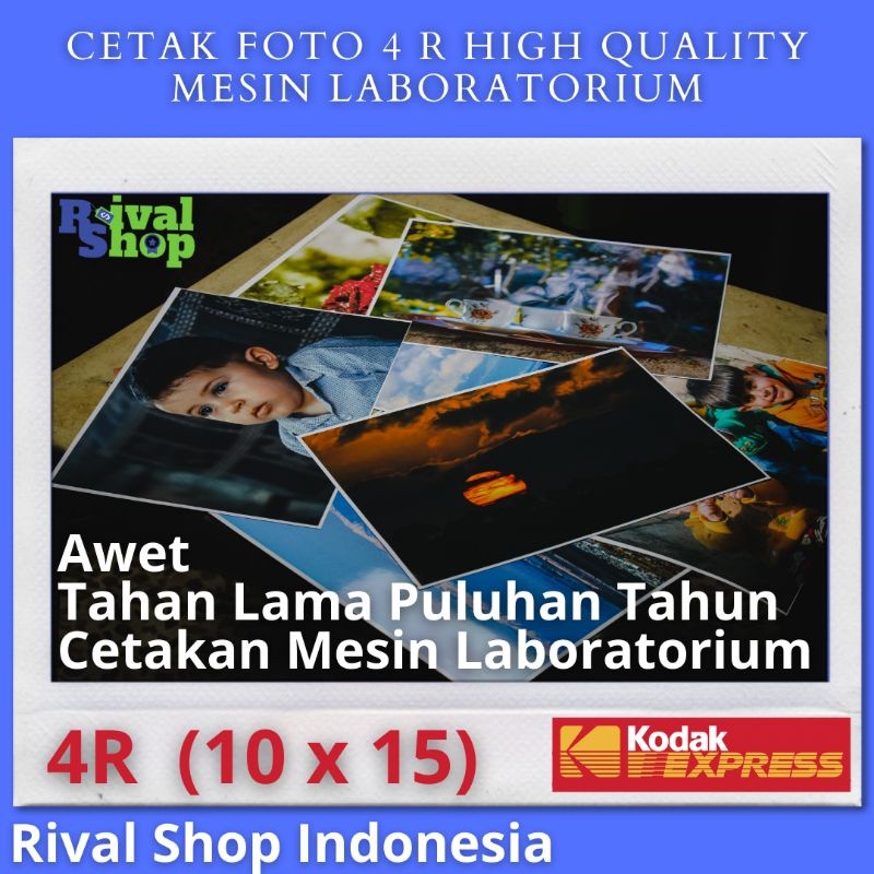NEW Cetak Foto 4R isi 100 Pcs Mesin Lab Kodak Express High Quality | Cetak Foto Lab PREMIUM