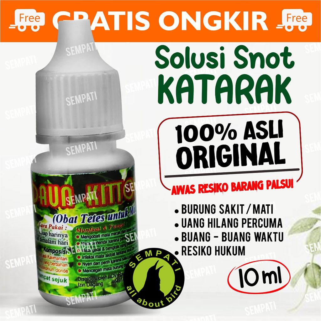 SEMPATI DAUN KITOLOT BMW OBAT TETES MATA BURUNG SAKIT KATARAK BERLENDIR BENGKAK UNTUK LOVEBIRD KACER