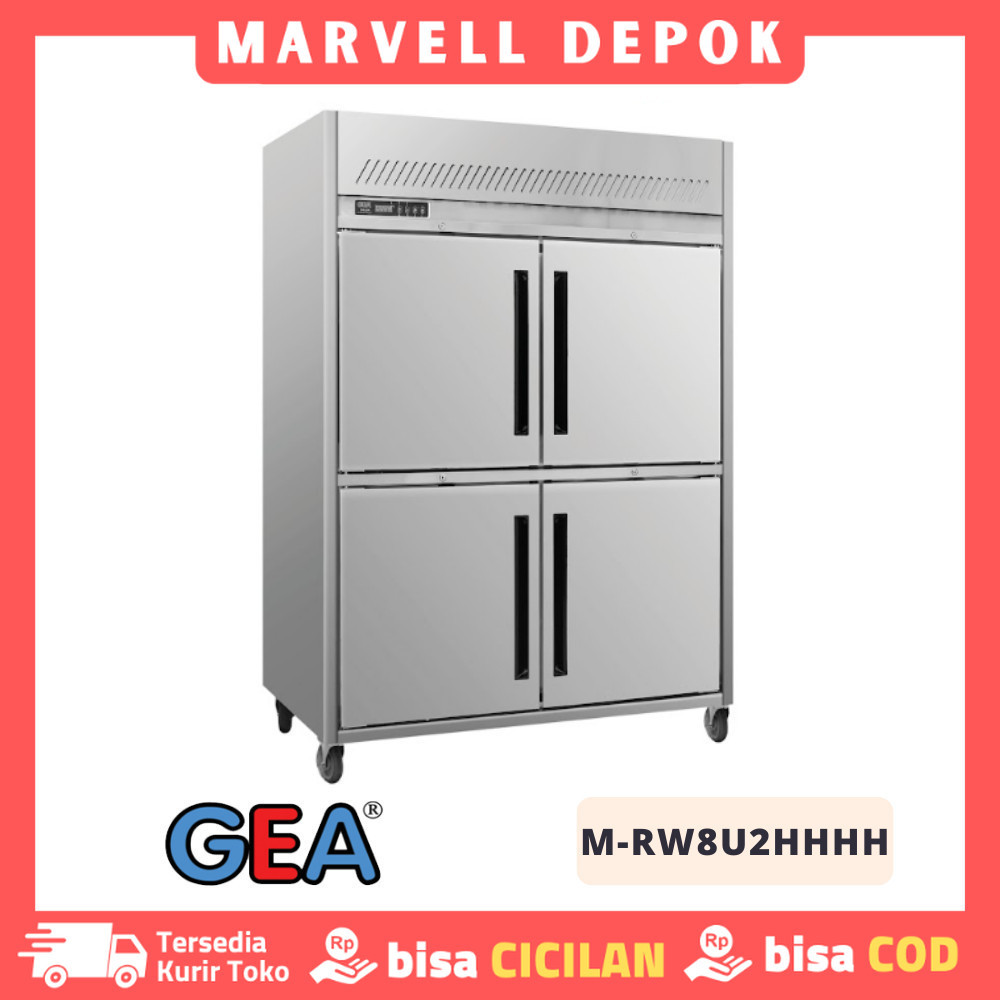 UPRIGHT CHILLER GEA M-RW8U2HHHH KULKAS PENDINGIN RESTORAN STAINLESS ORIGINAL