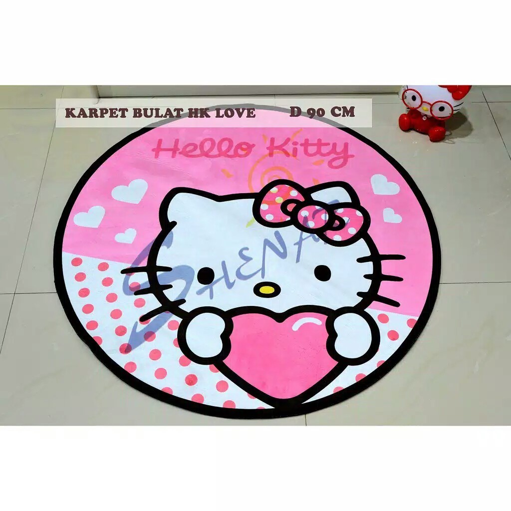 DIAMETER 90CM KARPET BULAT RUANG TAMU / KARPET KAMAR/ CARPET/ KARPET BULAT KARAKTER