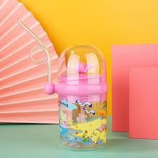 Botol Anak 250ml Lumba / Botol Minum Sedotan Air Mancur Lumba Lumba / Botol Minum Anak Lumba Air Man