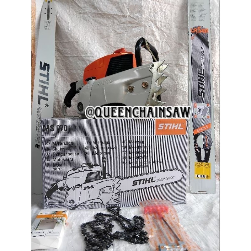 MESIN GERGAJI POTONG MS070 STIHL CHAINSAW MS 070 STIHL POTONG KAYU BESAR 36 INCH