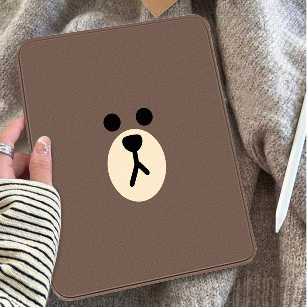 Brown Bear Cover Case With Slot Pen Colorful Waterproof tablet iPad Case for iPad Mini 4 5 Air1 ipad