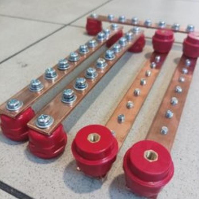 Plat Strip Busbar Tembaga 2mm 2mm / tembaga murni