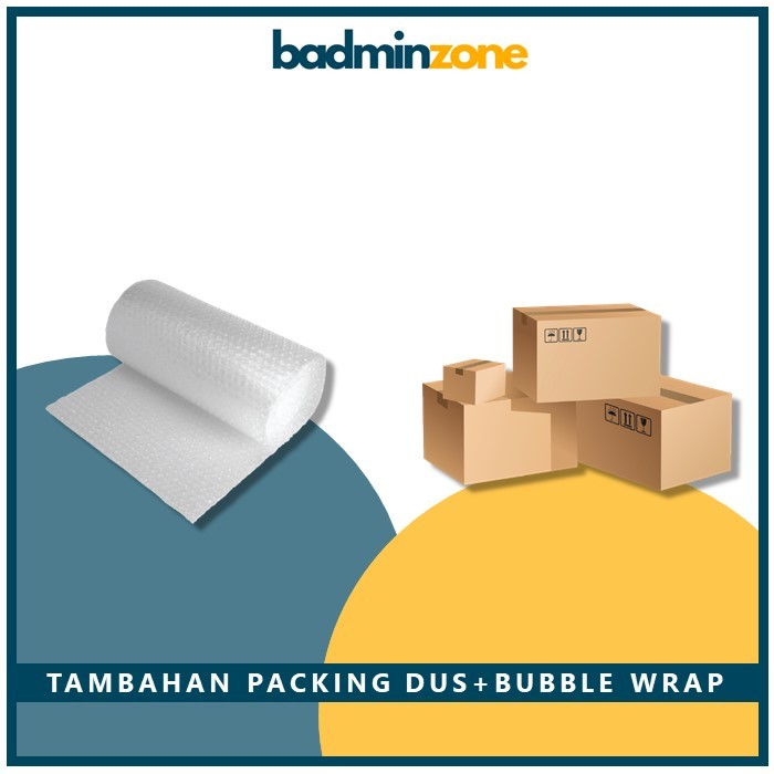 

Packing Double Box Tambahan Kardus Bubble Wrap Badminzone
