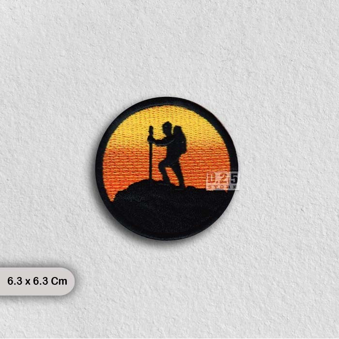 Patch bordir pendaki gunung BORDIR KLATEN