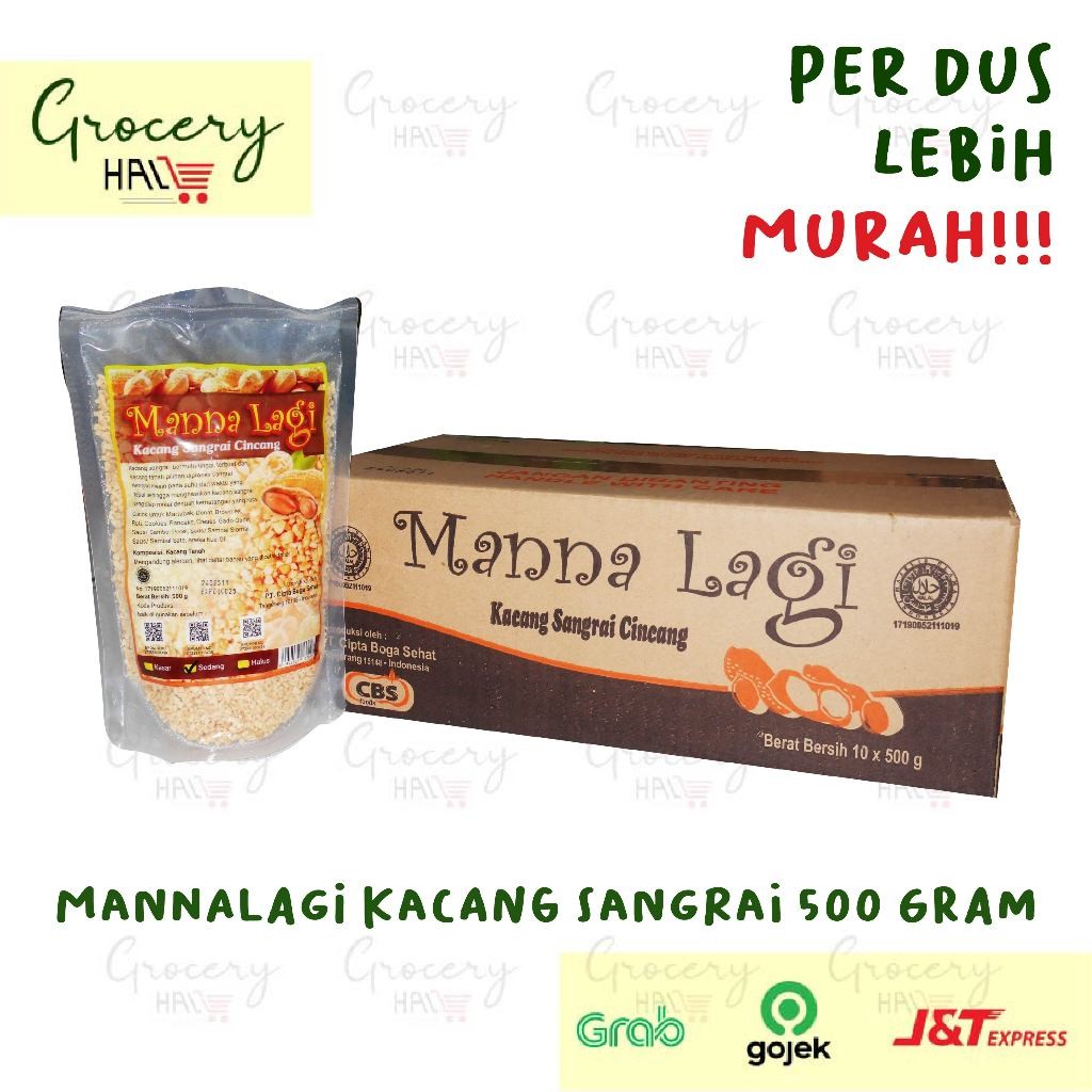 

[ HARGA DUS ] MANNA LAGI KACANG SANGRAI SEDANG 500 GRAM - 1 DUS ISI 10
