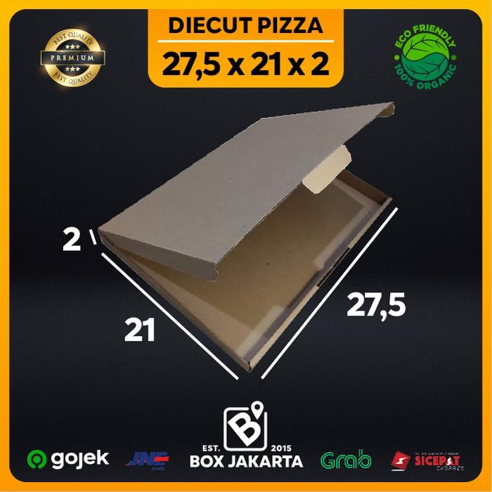 

KARDUS uk 27,5x21x2 CM Diecut Pizza Corrugated Packaging Box