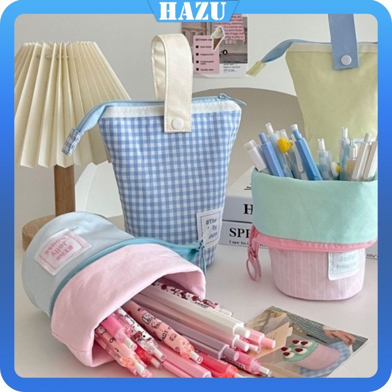 

Makeup Tempat Kotak Pensil Case Tempat Pensil Berdiri Standing Pen Case Pouch Bag Makeup