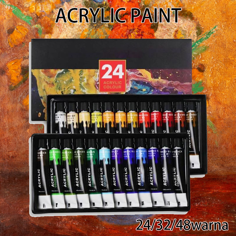 

Giorgione Cat Akrilik Acrylic Paint Color 12ML cat untuk sketsa dan graffiti
